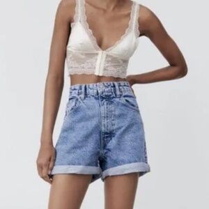 Zara mom fit denim shorts Size 6/28